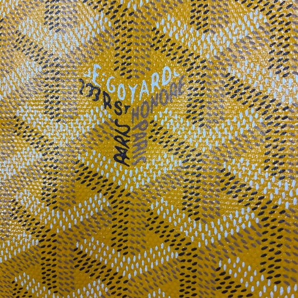 Goyard Yellow Goyardine Canvas Saint Louis PM Tote Handbag - Picture 5 of 16